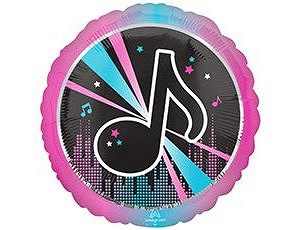 A Шар (28"/71 см) Круг, Блогер, 1 шт. в уп.