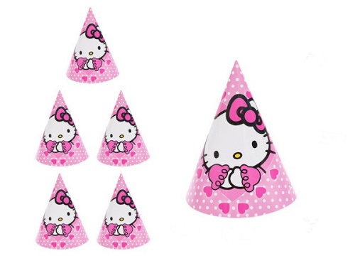 Колпаки, Котенок розовый, 16 см, 6 шт.