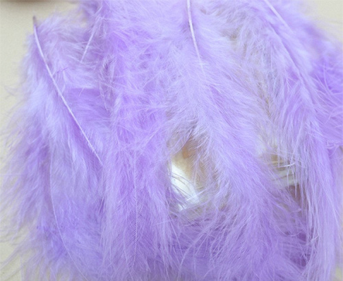 Перья, Сиреневый, 12-15 см, 50 шт.