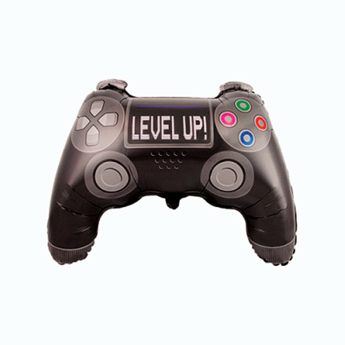 Шар (27''/69 см) Фигура, Джойстик Level up, 1 шт. в уп. (ОРР)