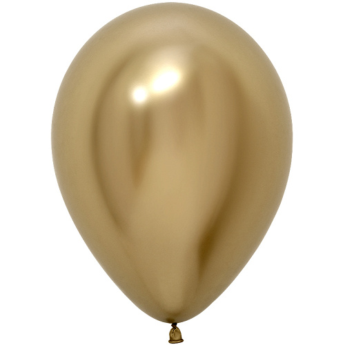 S Шар (12''/30 см) Reflex, Зеркальный блеск, Золото (970), хром, 12 шт. (212970-12)