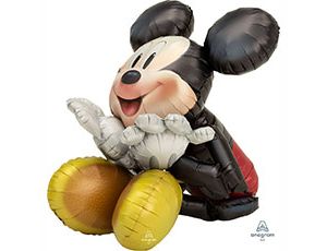A Шар 3D (29''/74 см) Фигура, Микки Сидячий, 1 шт. в уп.
